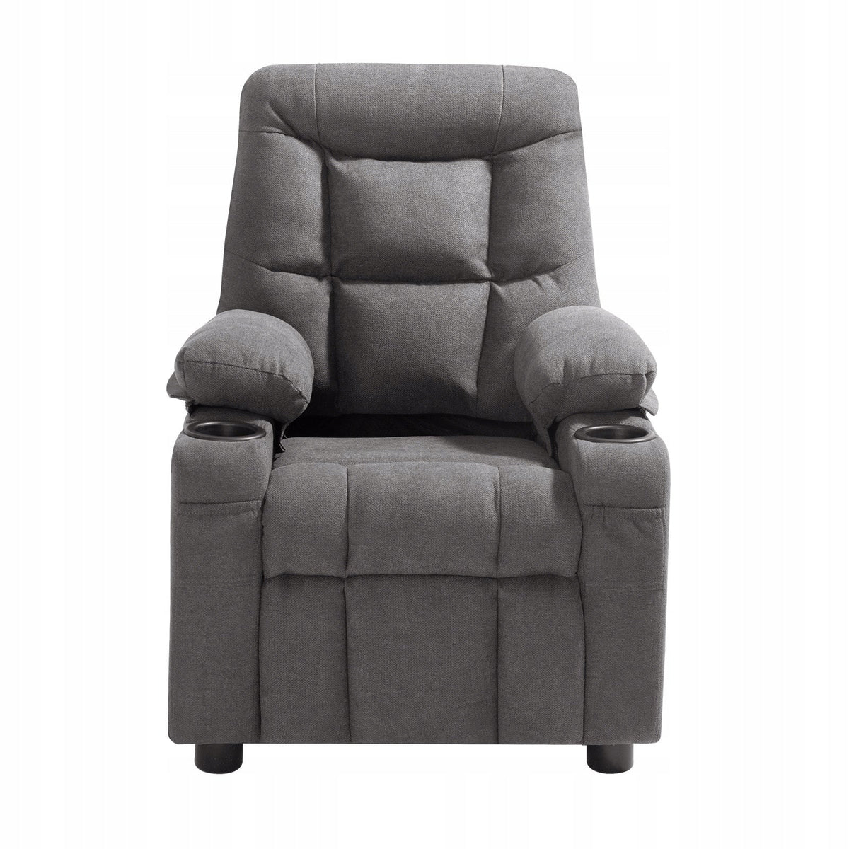 VEVOR CHILDREN'S FOLD-OUT ARMCHAIR WITH CUP HOLDERS GREY 110KG