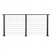 PROFESSIONAL COMPLETE VEVOR BALUSTRADE KIT 198 CM MATTE BLACK STEEL