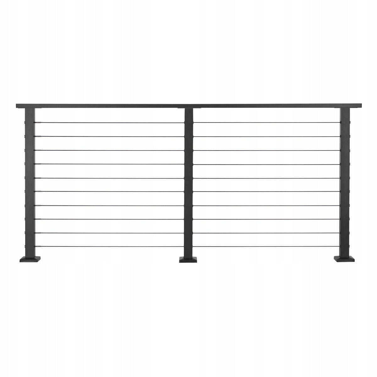 PROFESSIONAL COMPLETE VEVOR BALUSTRADE KIT 198 CM MATTE BLACK STEEL