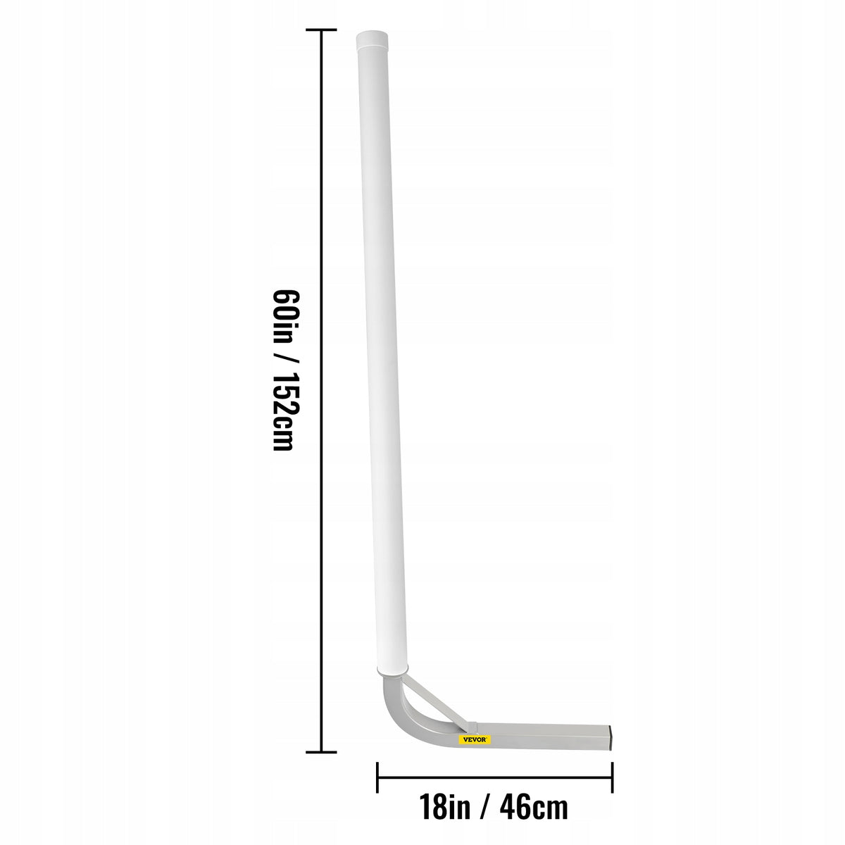 VEVOR BOAT TRAILER GUIDE-ONS 2 PCS 60 IN STEEL ADJUSTABLE PVC