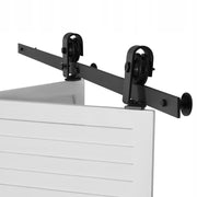 VEVOR 132 cm Heavy Duty Sliding Barn Door Hardware Kit Black