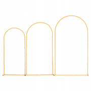 VEVOR WEDDING ARCH SET 3PCS 2 2 2 1 8M GOLD STABLE ARCH STAND