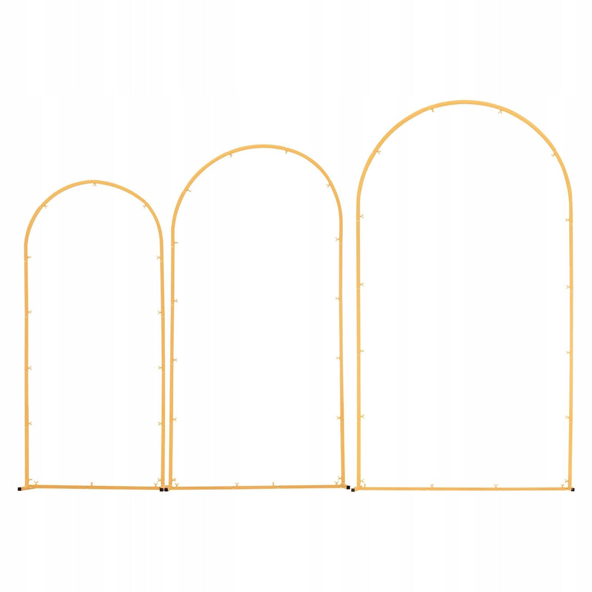 VEVOR WEDDING ARCH SET 3PCS 2 2 2 1 8M GOLD STABLE ARCH STAND