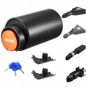 VEVOR SOLID TRAILER HITCH LOCK FOR 50.8 & 58.7 MM COUPLINGS ANTI-THEFT