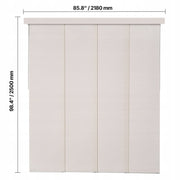 VEVOR PANEL CURTAINS EXTENDABLE TRACK 116-218 CM 4 PANELS POLYESTER