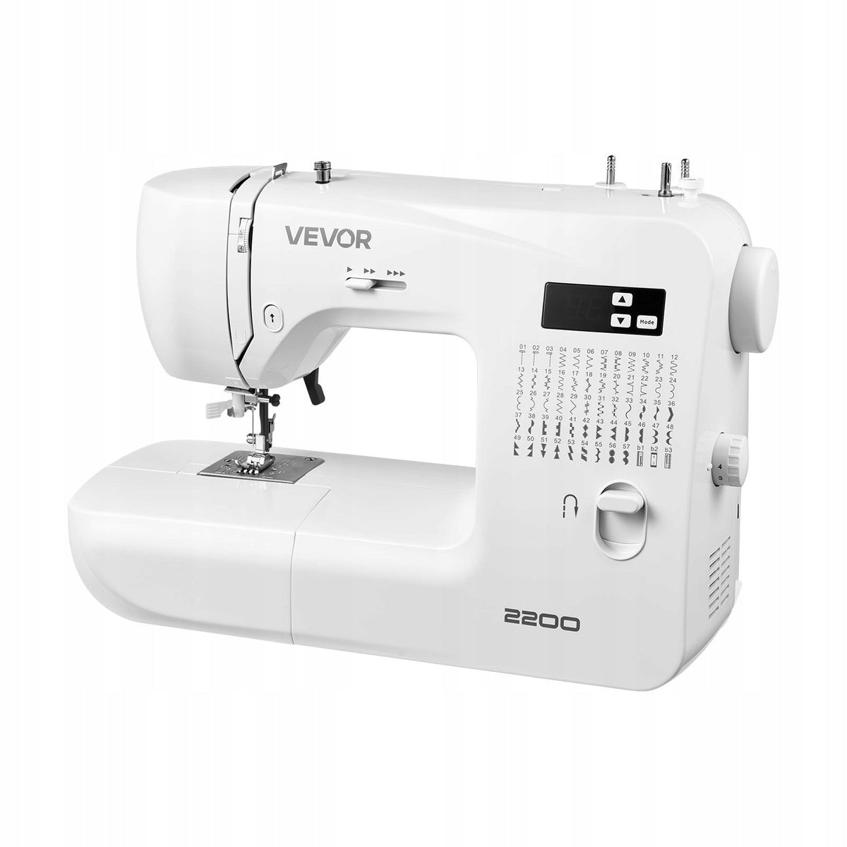VEVOR 60-STITCH COMPUTERIZED PROFESSIONAL SEWING MACHINE WITH LED SCREEN