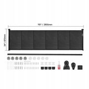 VEVOR FOLDABLE BABY GATE 87 CM STRONG STABLE MESH BLACK