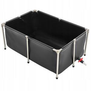 VEVOR PREMIUM FOLDABLE PVC POND 480L ABOVE-GROUND KOI POND WITH FRAME
