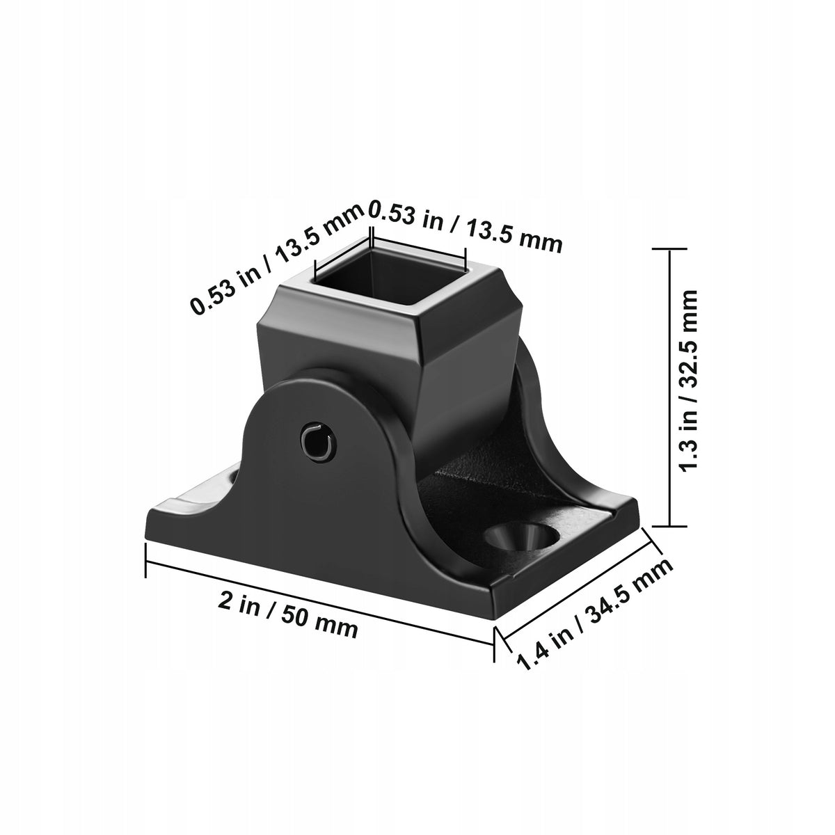 VEVOR angled shoes for 1/2-inch balusters, 50 pcs
