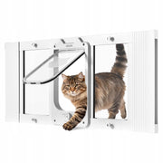 VEVOR CAT FLAP ADJUSTABLE 787-914 MM ALUMINIUM 4-WAY LOCKING