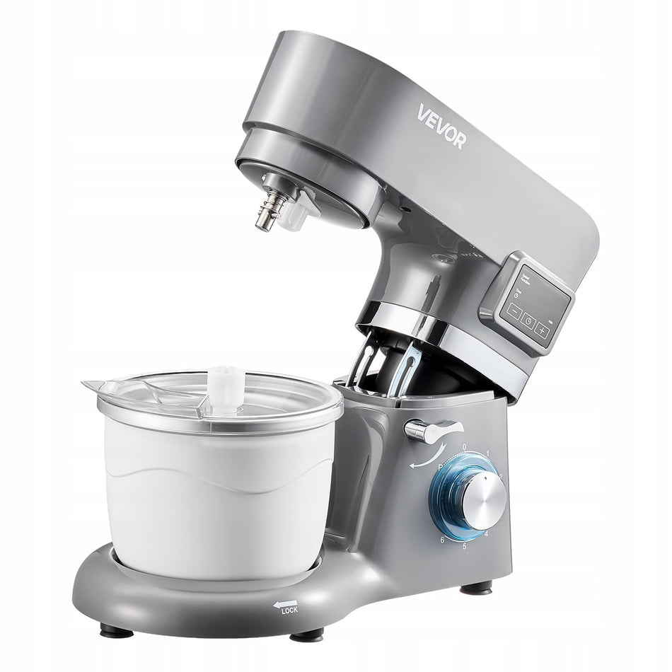 VEVOR STAND MIXER 7L 6 SPEEDS DIGITAL LED DISPLAY POWERFUL