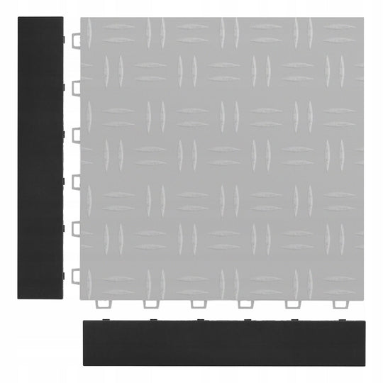 VEVOR GARAGE EDGE STRIP 15 ELEMENTS STRONG MODULAR BLACK
