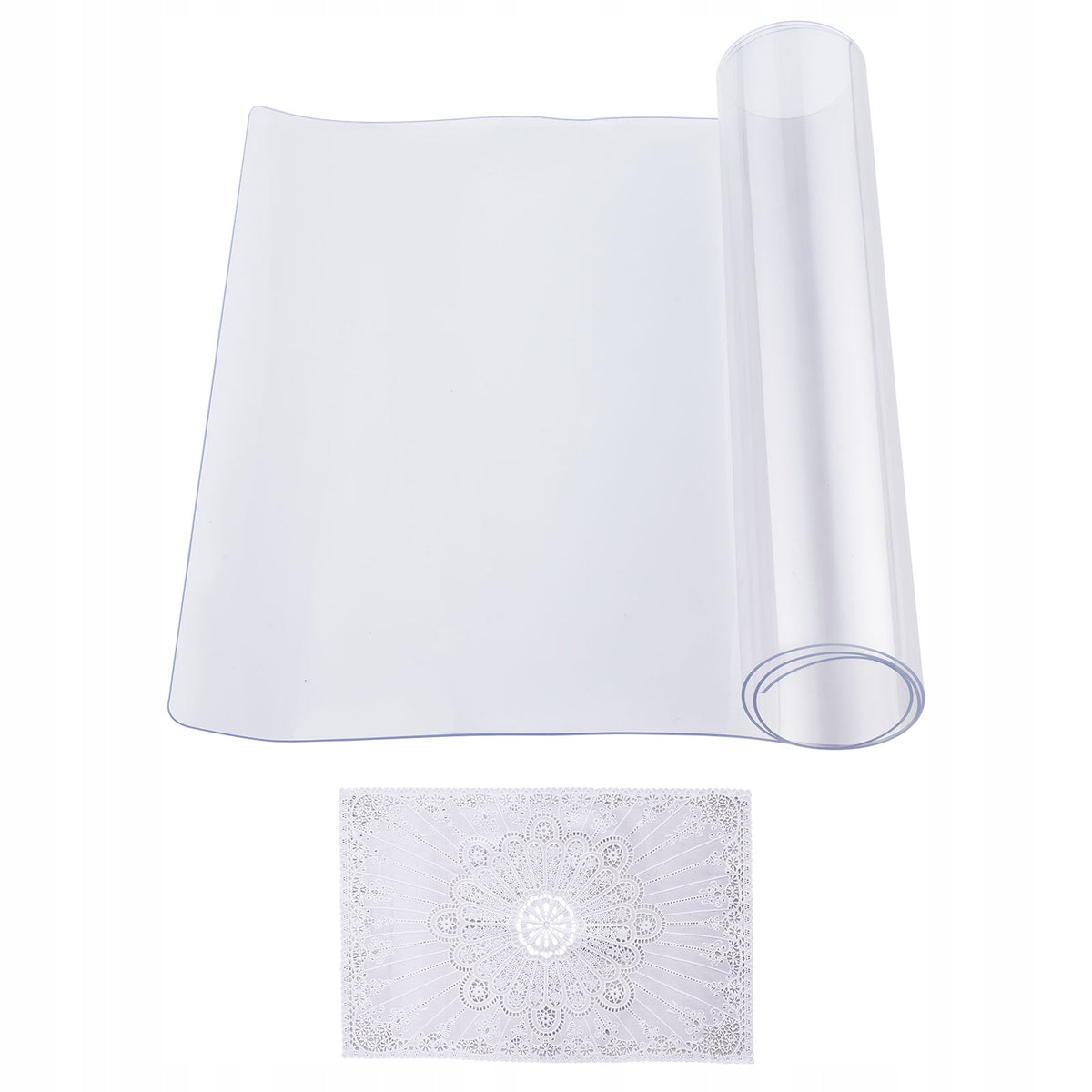 VEVOR PLASTIC TABLE COVER 14X24 INCHES CLEAR THICKNESS 1.5 MM STURDY