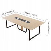 VEVOR CONFERENCE TABLE 240X120 CM FOR 10 PEOPLE SOLID STRONG EASY ASSEMBLY