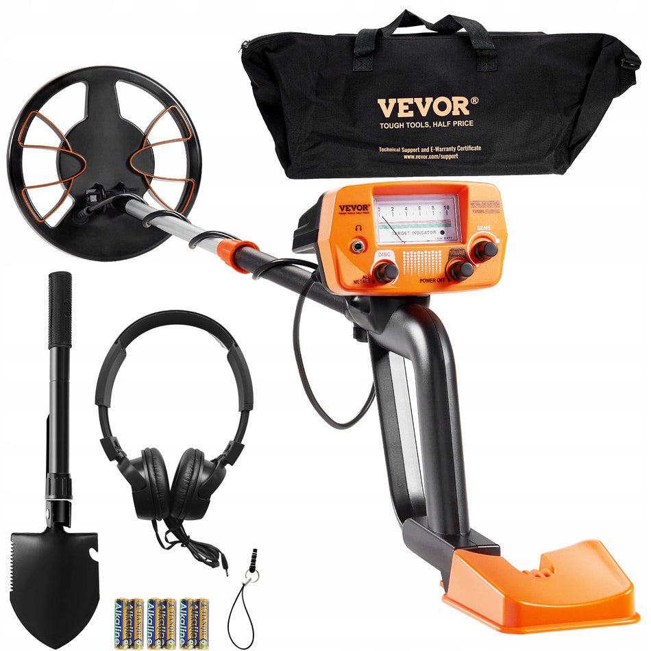 VEVOR PROFESSIONAL METAL DETECTOR 8 INCHES 2 MODES IP68 LIGHTWEIGHT AND ADJUSTABLE