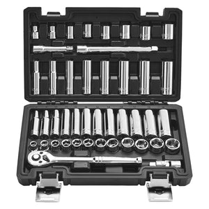 VEVOR SOCKET AND RATCHET SET 44-PIECE 9.5 MM PREMIUM CR-V
