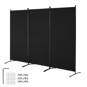 VEVOR 3-PANEL FOLDING ROOM DIVIDER BLACK