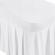 VEVOR CHAIR COVERS 30 PCS WHITE ELASTIC WASHABLE FLAT FRONT