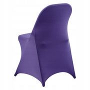VEVOR CHAIR COVERS 50 PCS STRETCHY PURPLE SPANDEX FOR WEDDINGS