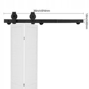 VEVOR PROFESSIONAL FOLDING BARN DOOR SLIDING SYSTEM 150KG