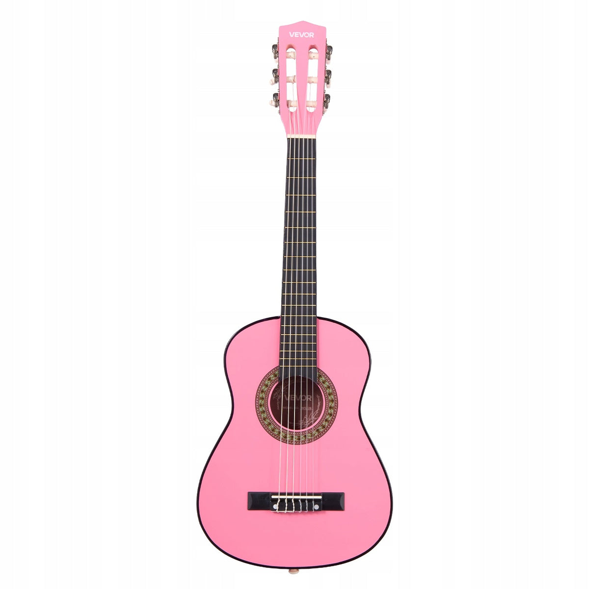 VEVOR 780 MM CLASSICAL GUITAR STARTER PACK PINK NYLON