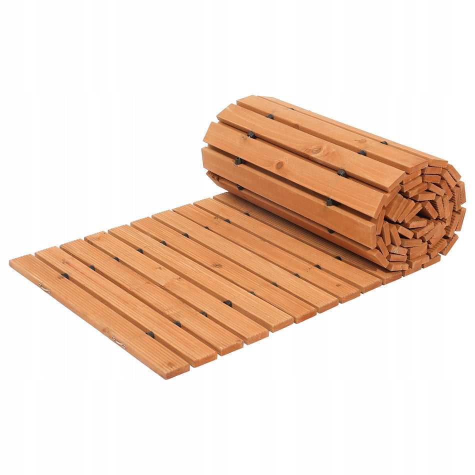 VEVOR ROLLED GARDEN PATH 368X56 CM WOODEN STRONG IMPREGNATED