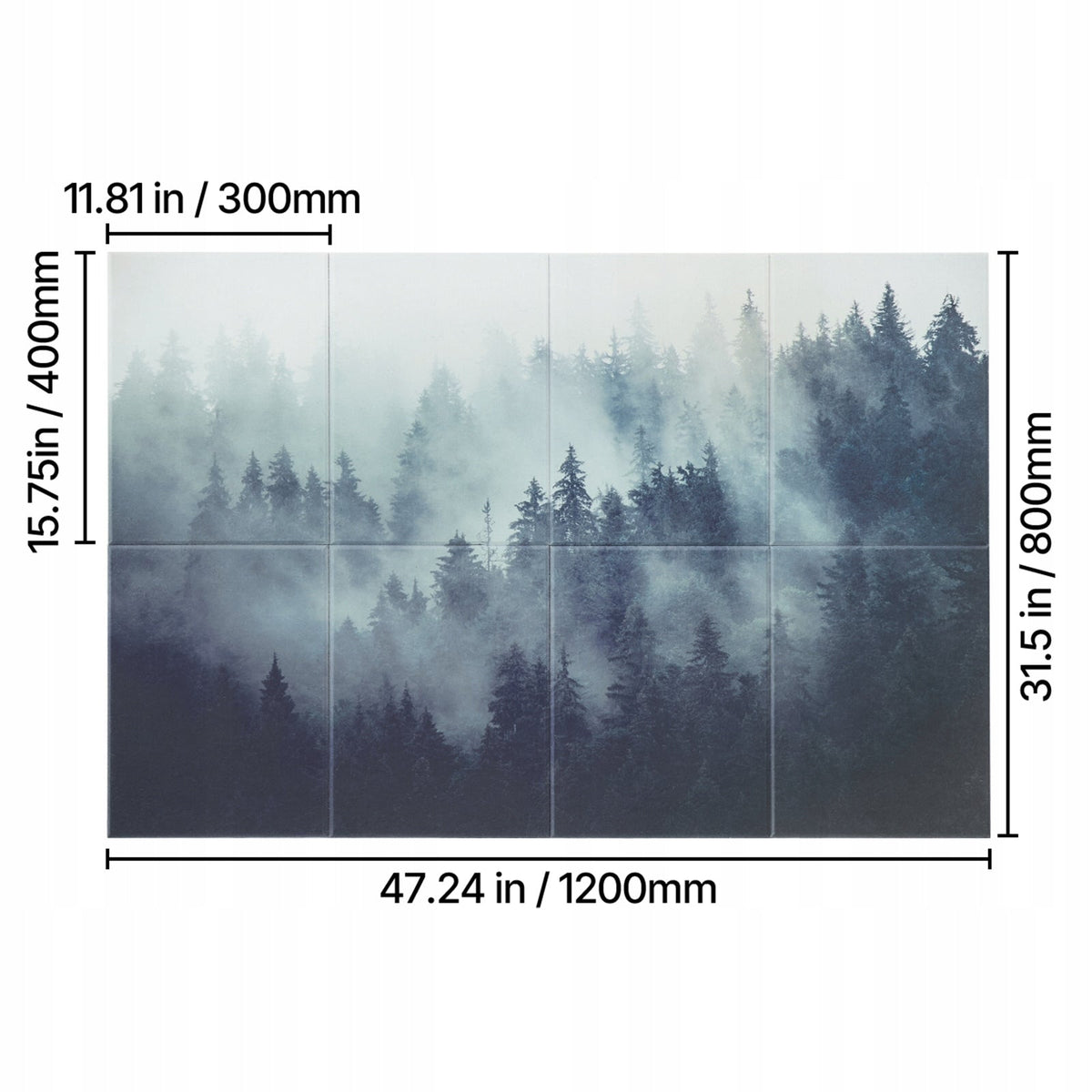 VEVOR 8 PACK ACOUSTIC PANELS 400X300X10MM STRONG SOUND INSULATION SELF