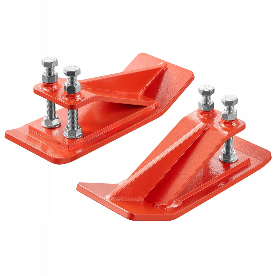VEVOR TRACTOR BUCKET EDGE GUARDS 2 PCS STEEL STRONG ORANGE