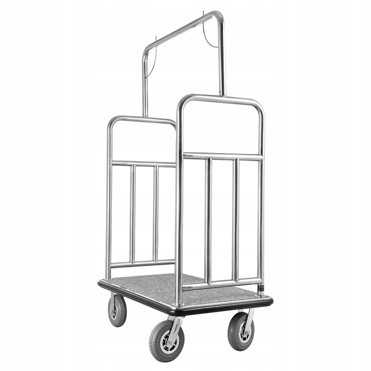VEVOR PROFESSIONAL HOTEL TROLLEY 544 KG CAPACITY STAINLESS STEEL 8 INCH