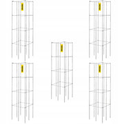 VEVOR Professional Tomato Cages 30x30x117 cm, 5 PCS, Heavy-Duty Steel