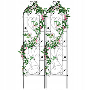 VEVOR SET OF 2 RUSTPROOF METAL TRELLISES 38X152 CM FOR PLANTS