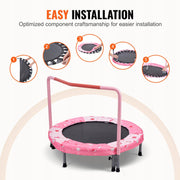 VEVOR 91.44 CM FOLDABLE KIDS TRAMPOLINE WITH HANDLE, RED - BEST