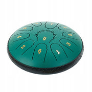 VEVOR 165mm 11-Note Steel Tongue Drum Rain Drum Strong Green