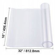 VEVOR PLASTIC TABLECLOTH 16X32 INCH CLEAR THICKNESS 1.5 MM PVC STRONG