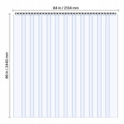 VEVOR PVC STRIP CURTAIN 2440X2134MM THICK 2MM 14 PCS STRONG