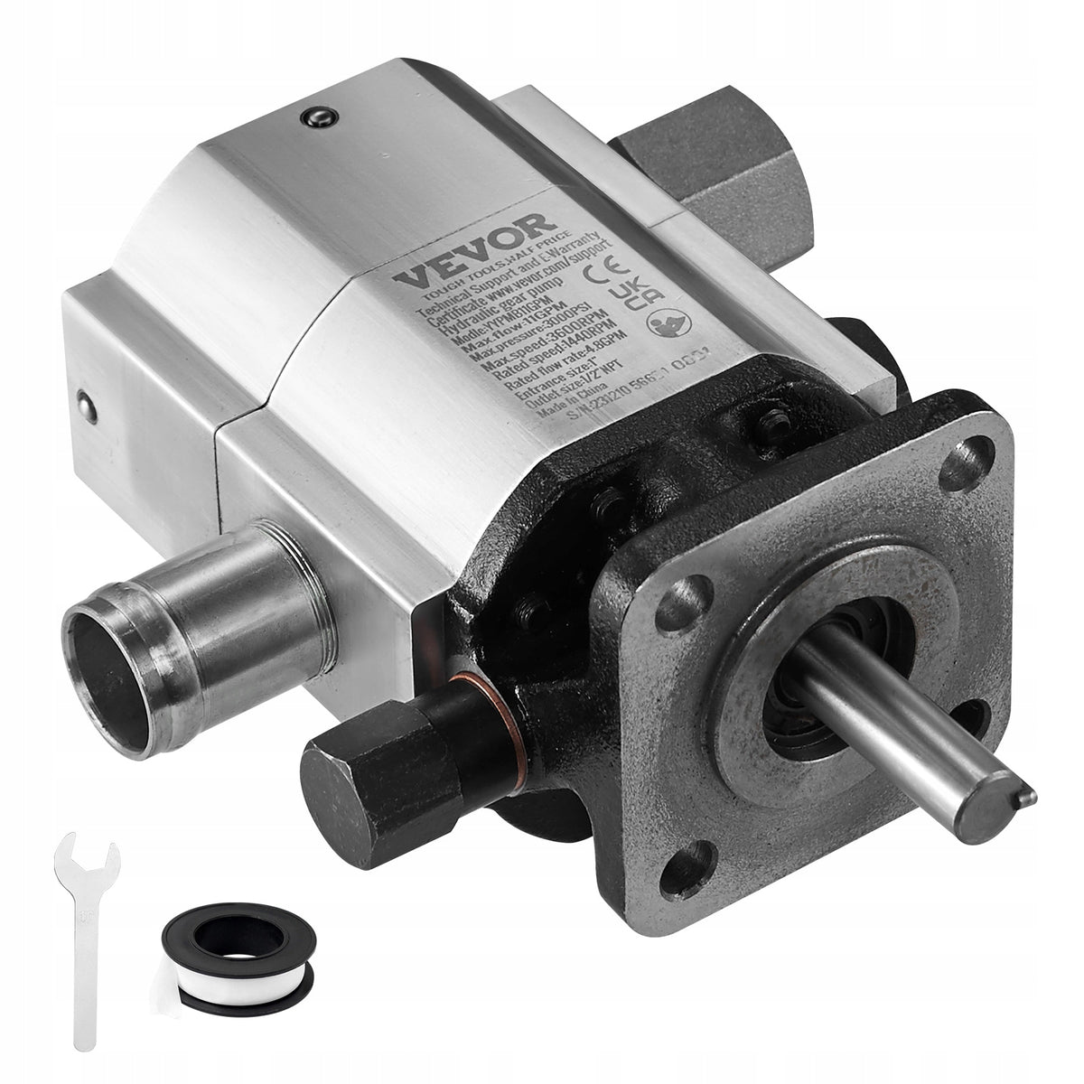 VEVOR 13 GPM TWO-STAGE LOG SPLITTER HYDRAULIC PUMP ROBUST AND POWERFUL