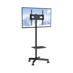 VEVOR TV CART WITH WHEELS ADJUSTABLE 1430-1538 MM 23-60 INCHES