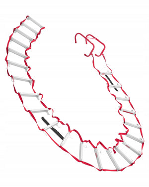 VEVOR 7.62 M EVACUATION LADDER LIGHTWEIGHT ALUMINUM STRONG 453 KG