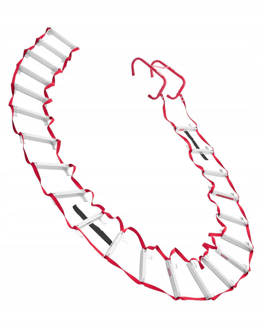 VEVOR 7.62 M EVACUATION LADDER LIGHTWEIGHT ALUMINUM STRONG 453 KG