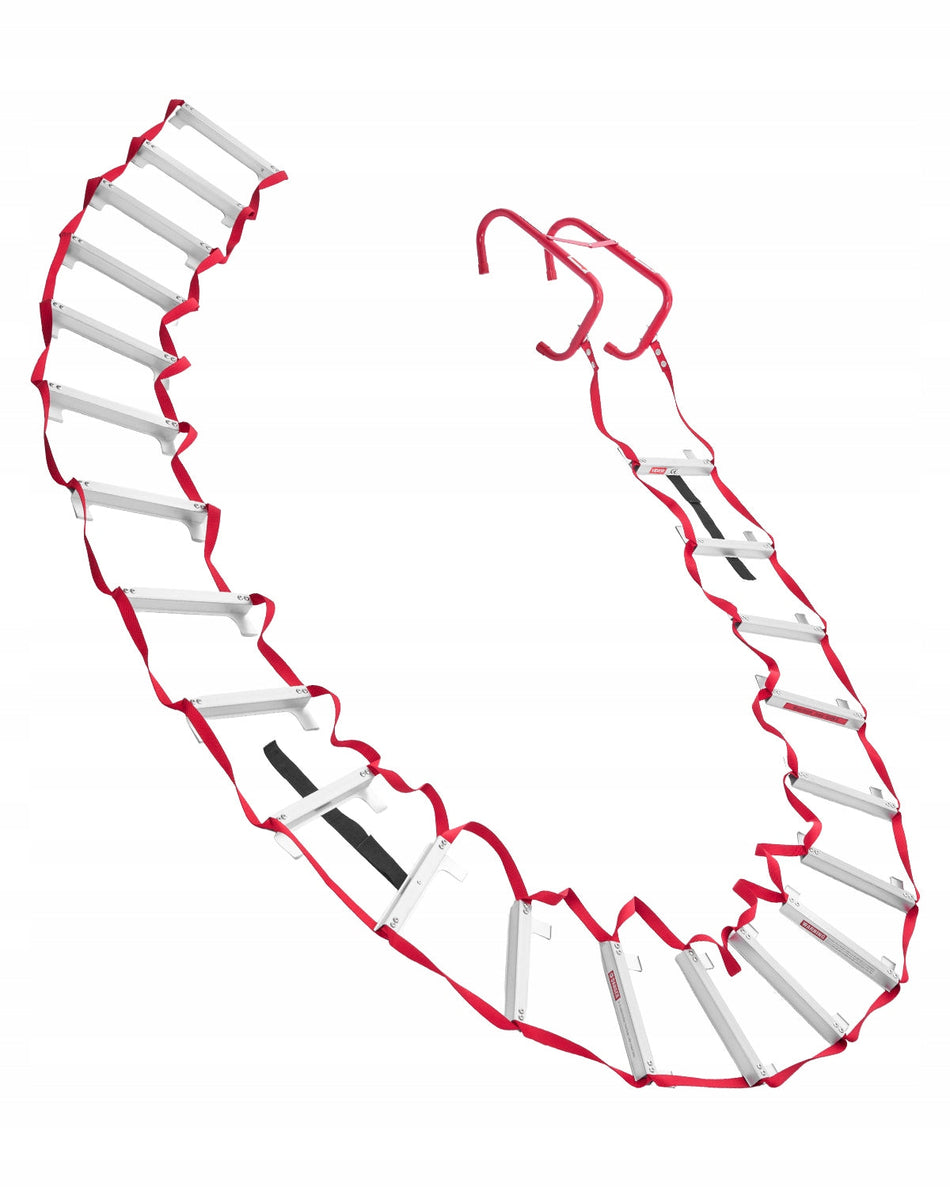 VEVOR 7.62 M EVACUATION LADDER LIGHTWEIGHT ALUMINUM STRONG 453 KG