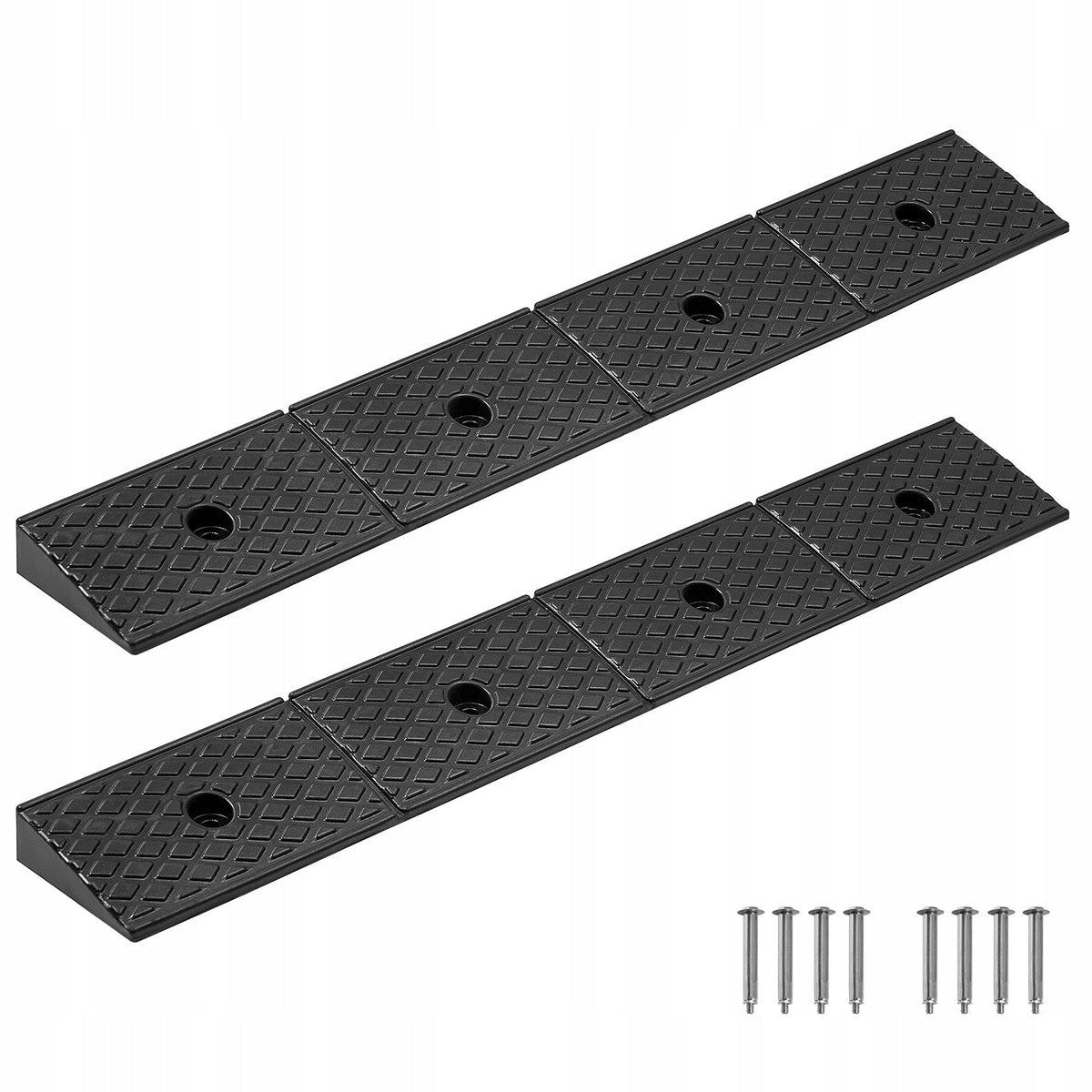 VEVOR RUBBER CURB RAMP 15 TON 2-INCH HEAVY DUTY RAMP 2 PIECES