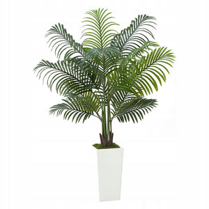 VEVOR 5FT ARTIFICIAL ARECA PALM TREE WITH WHITE POT STURDY AND STYLISH