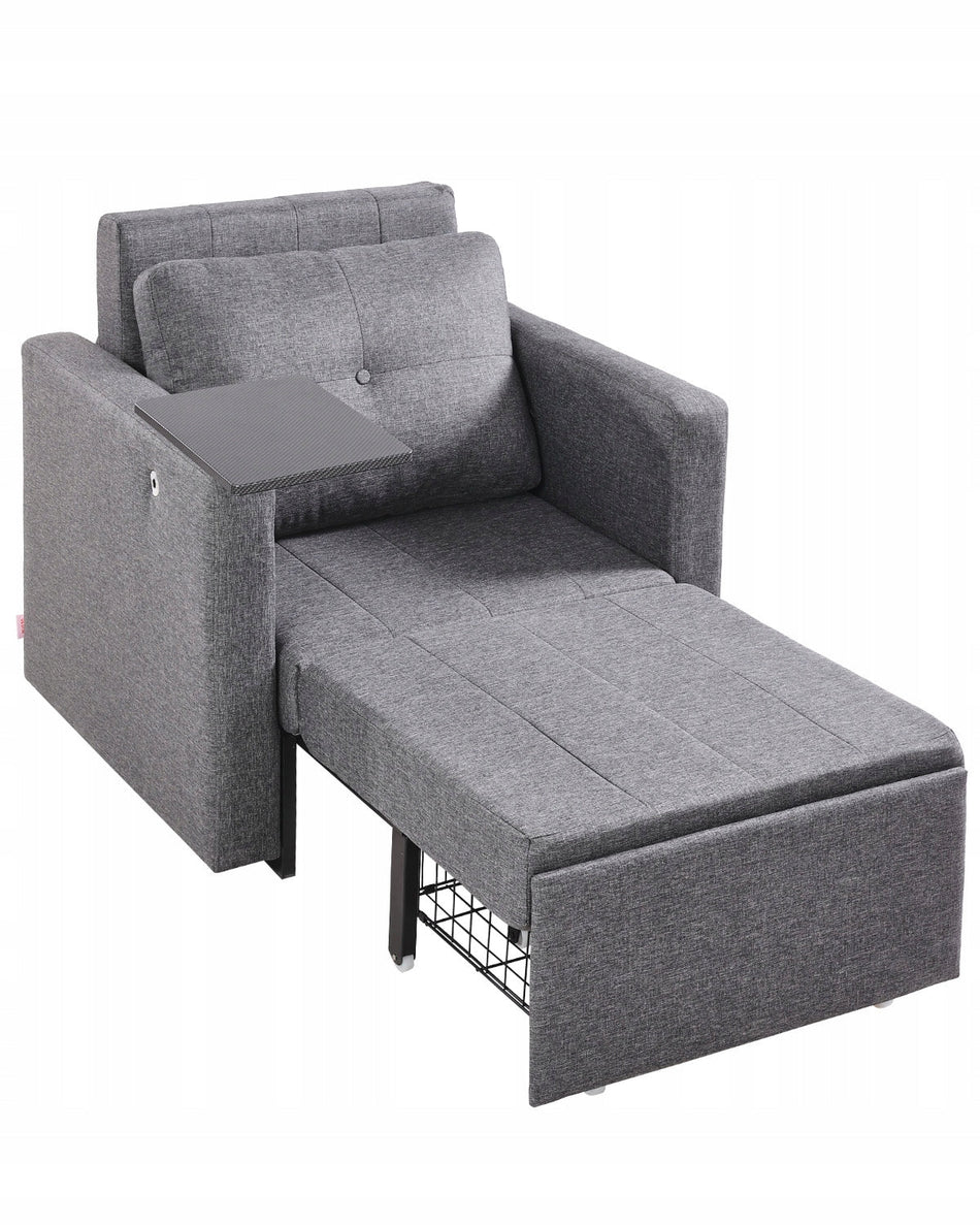 VEVOR PREMIUM SOFA BED WITH SIDE POCKET CUSHION ARMREST