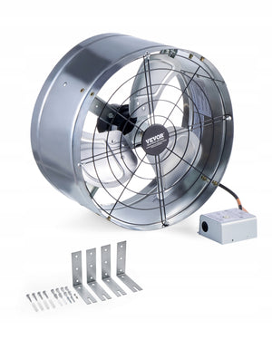 VEVOR ATTIC EXHAUST FAN 380X200MM 1300 CFM GABLE MOUNTED THERMOSTAT