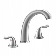 VEVOR ROMAN BATHTUB FAUCET 3-HOLE STRONG BRUSHED STEEL SET
