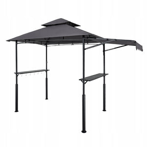 VEVOR BBQ GARDEN GAZEBO 2430X1500X2500 MM TWO-TIER BBQ SHELTER