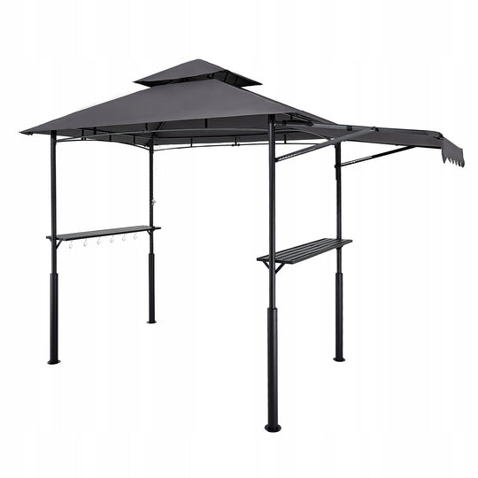 VEVOR BBQ GARDEN GAZEBO 2430X1500X2500 MM TWO-TIER BBQ SHELTER