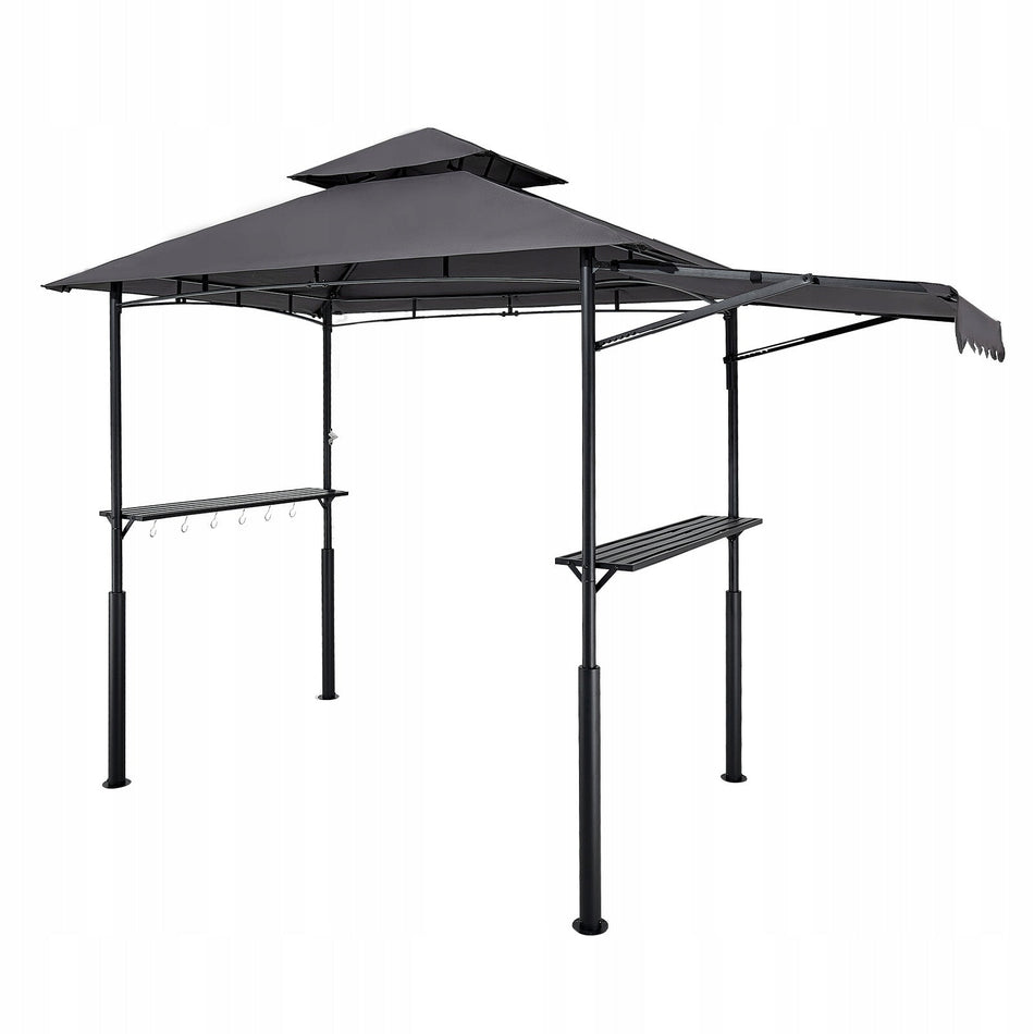 VEVOR BBQ GARDEN GAZEBO 2430X1500X2500 MM TWO-TIER BBQ SHELTER
