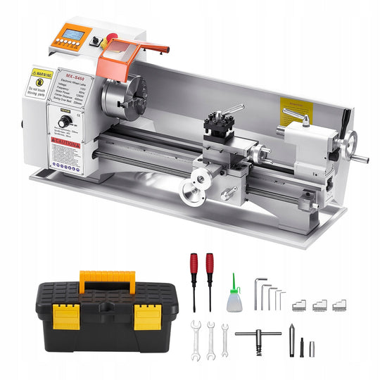 VEVOR METAL LATHE 220X450 MM BENCHTOP WITH AUTOMATIC FEED 1250W