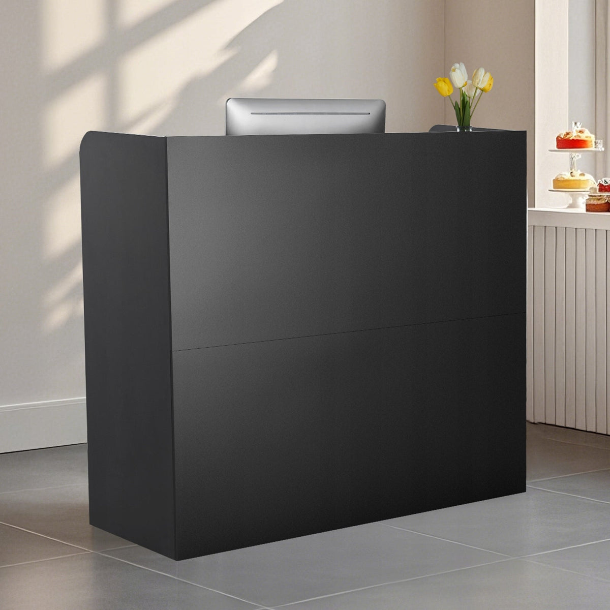 VEVOR PROFESSIONAL RECEPTION DESK RECTANGULAR LOCKABLE CASH WRAP COUNTER